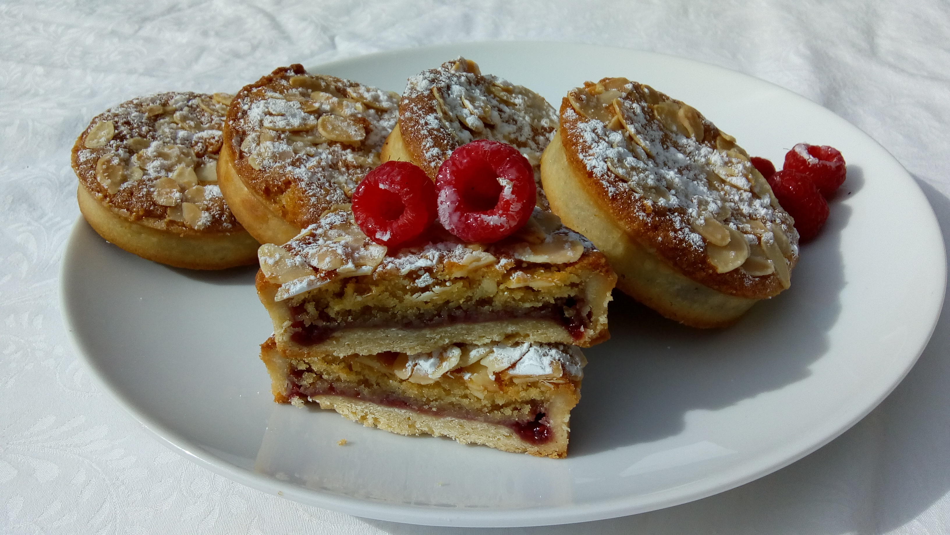 Tartelettes framboises amandes